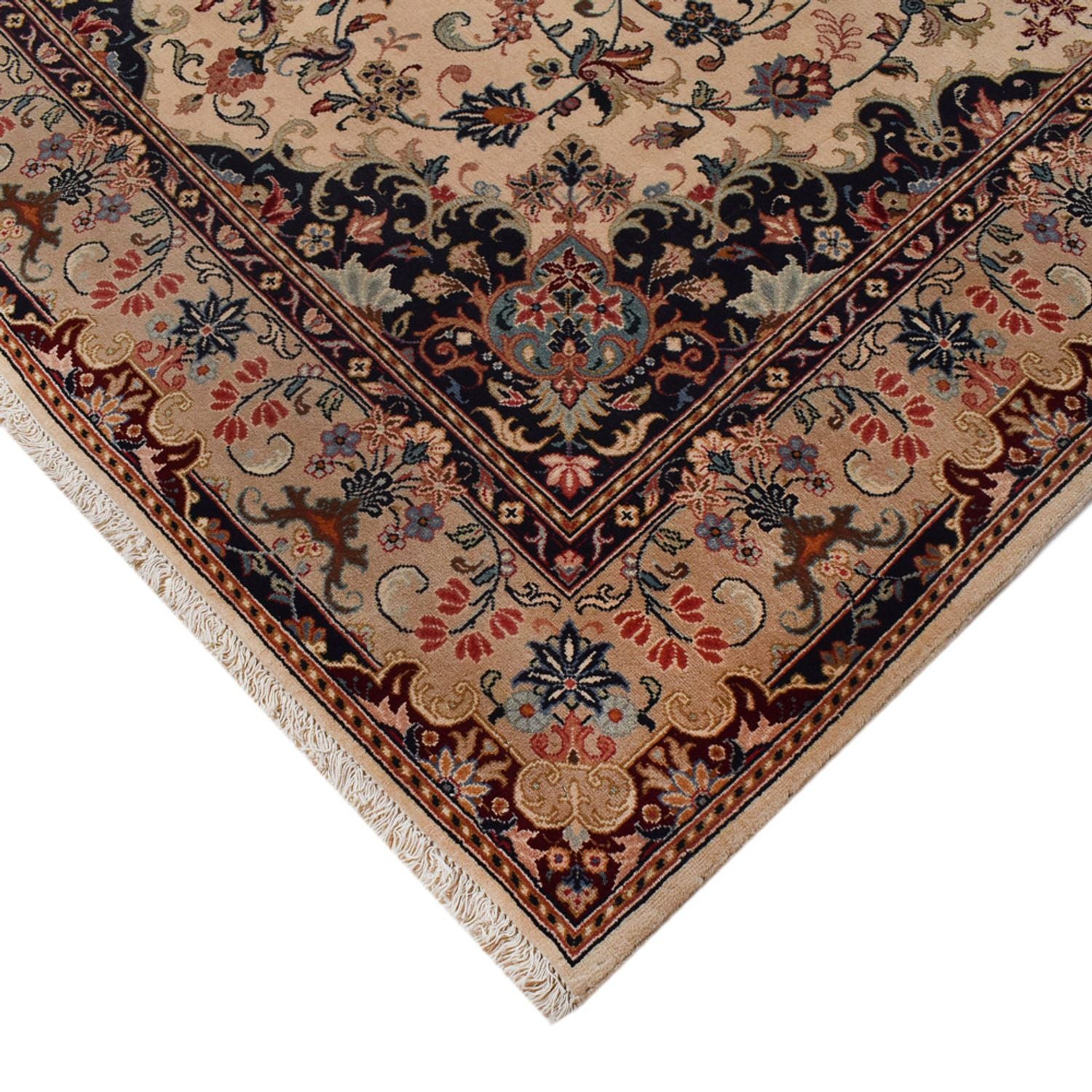 Persisk tæppe - Keshan - 302 x 197 cm - beige