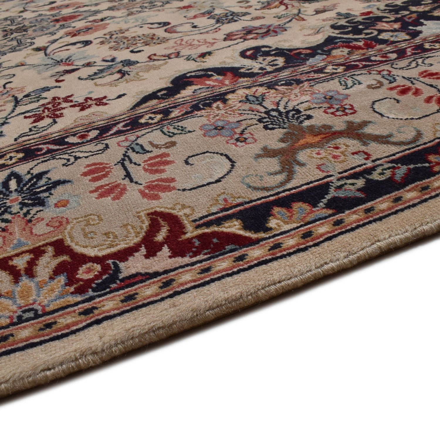Persisk tæppe - Keshan - 302 x 197 cm - beige