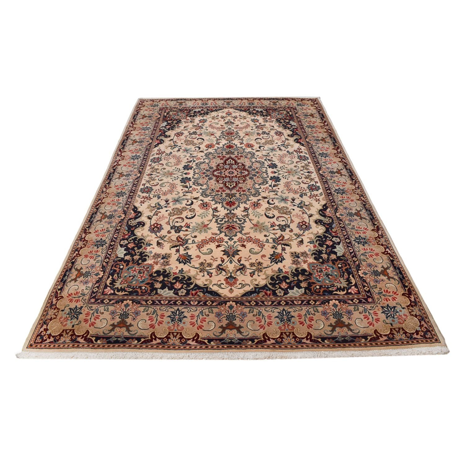 Persisk tæppe - Keshan - 302 x 197 cm - beige