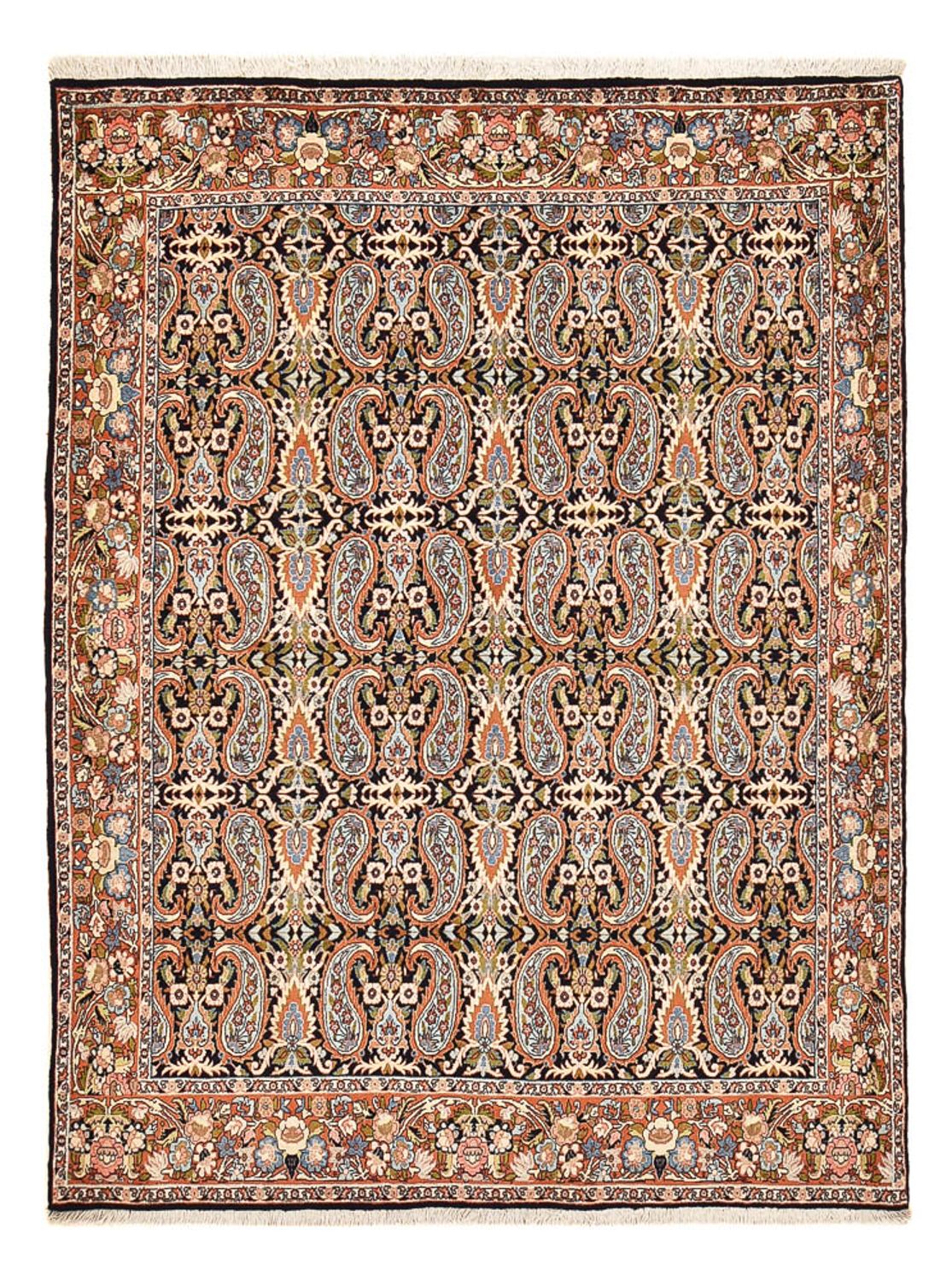 Persisk tæppe - Bijar - 226 x 169 cm - lys mocca