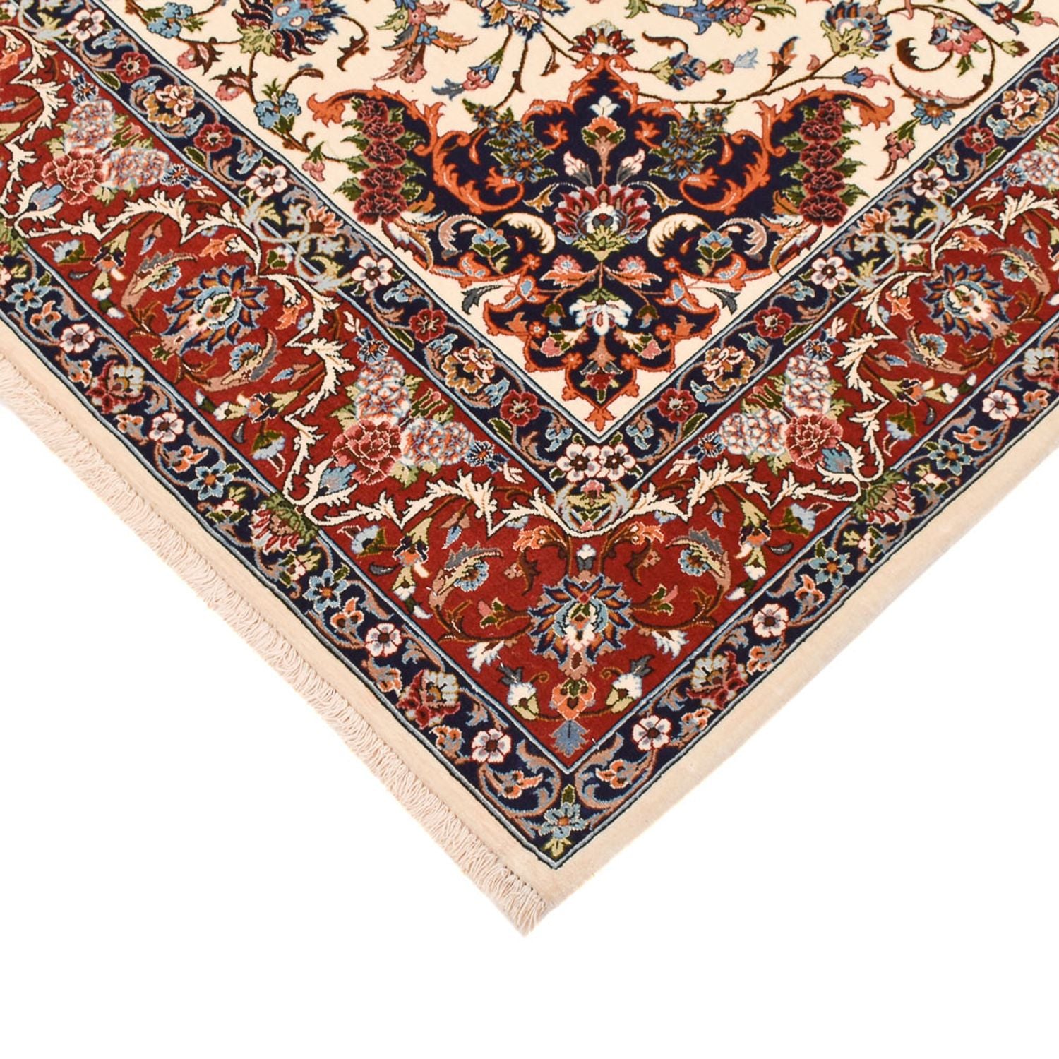 Persisk tæppe - Ghom - Royal - 216 x 140 cm - creme