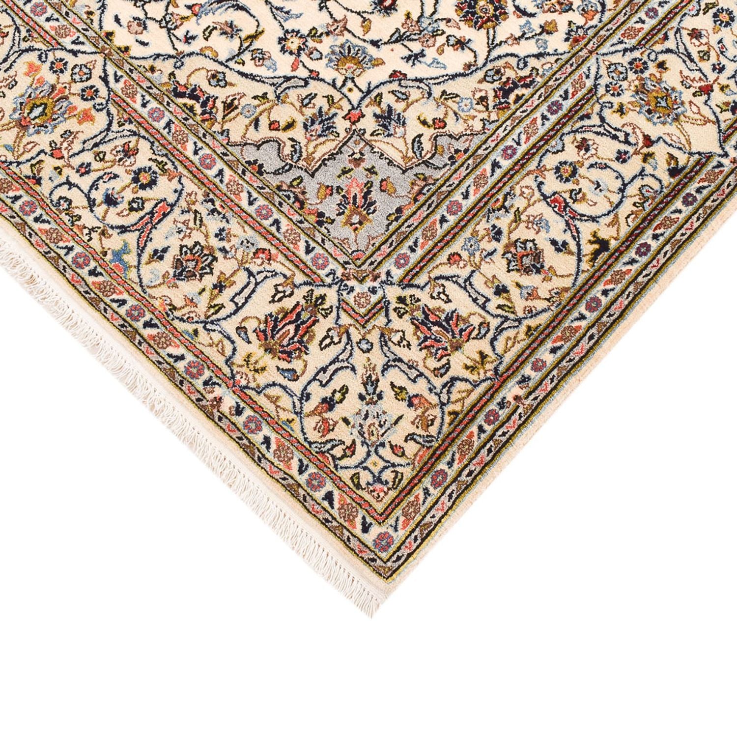 Persisk tæppe - Keshan - Royal - 208 x 135 cm - creme
