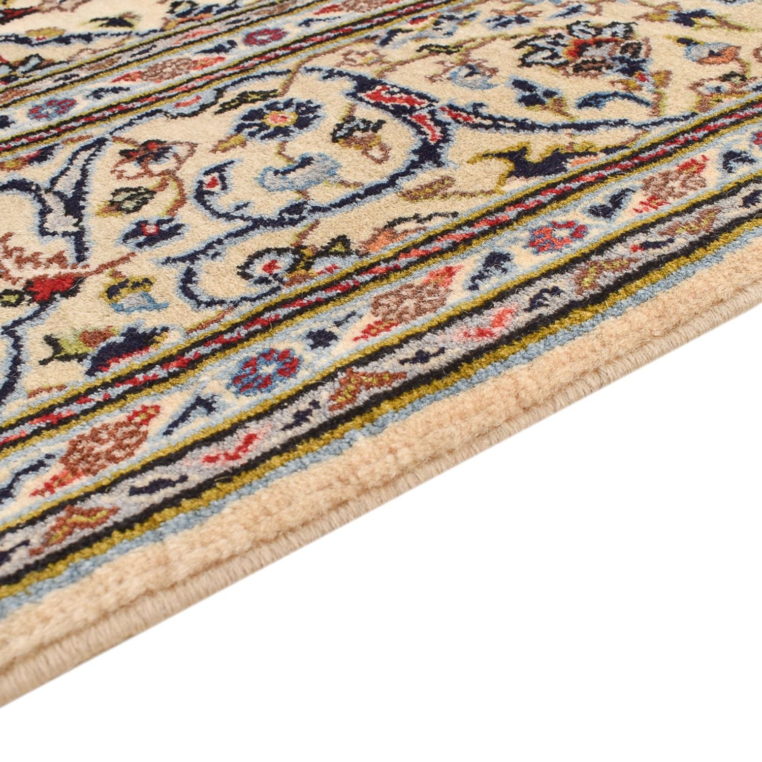 Persisk tæppe - Keshan - Royal - 208 x 135 cm - creme
