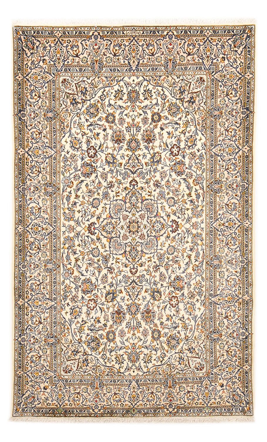 Persisk tæppe - Keshan - 217 x 138 cm - creme