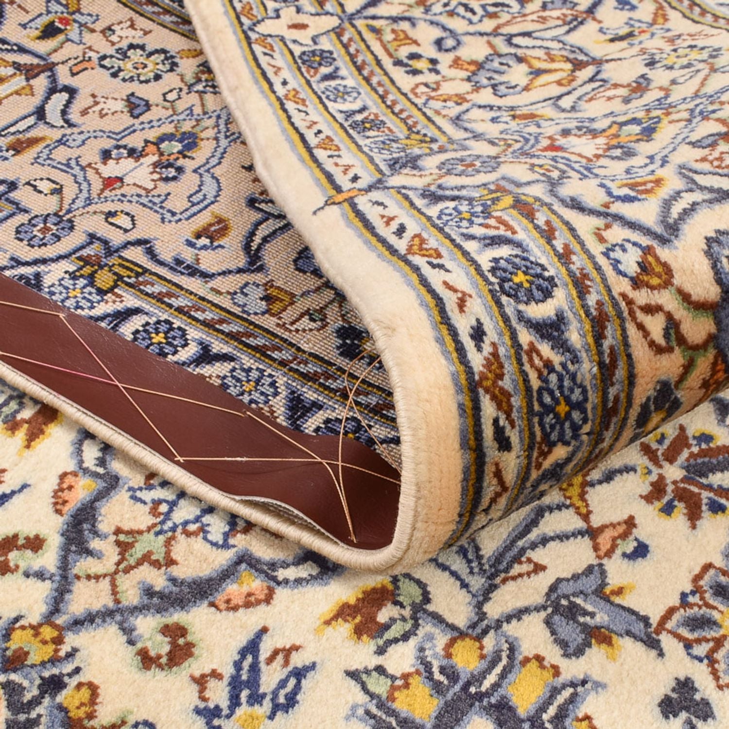 Persisk tæppe - Keshan - 217 x 138 cm - creme