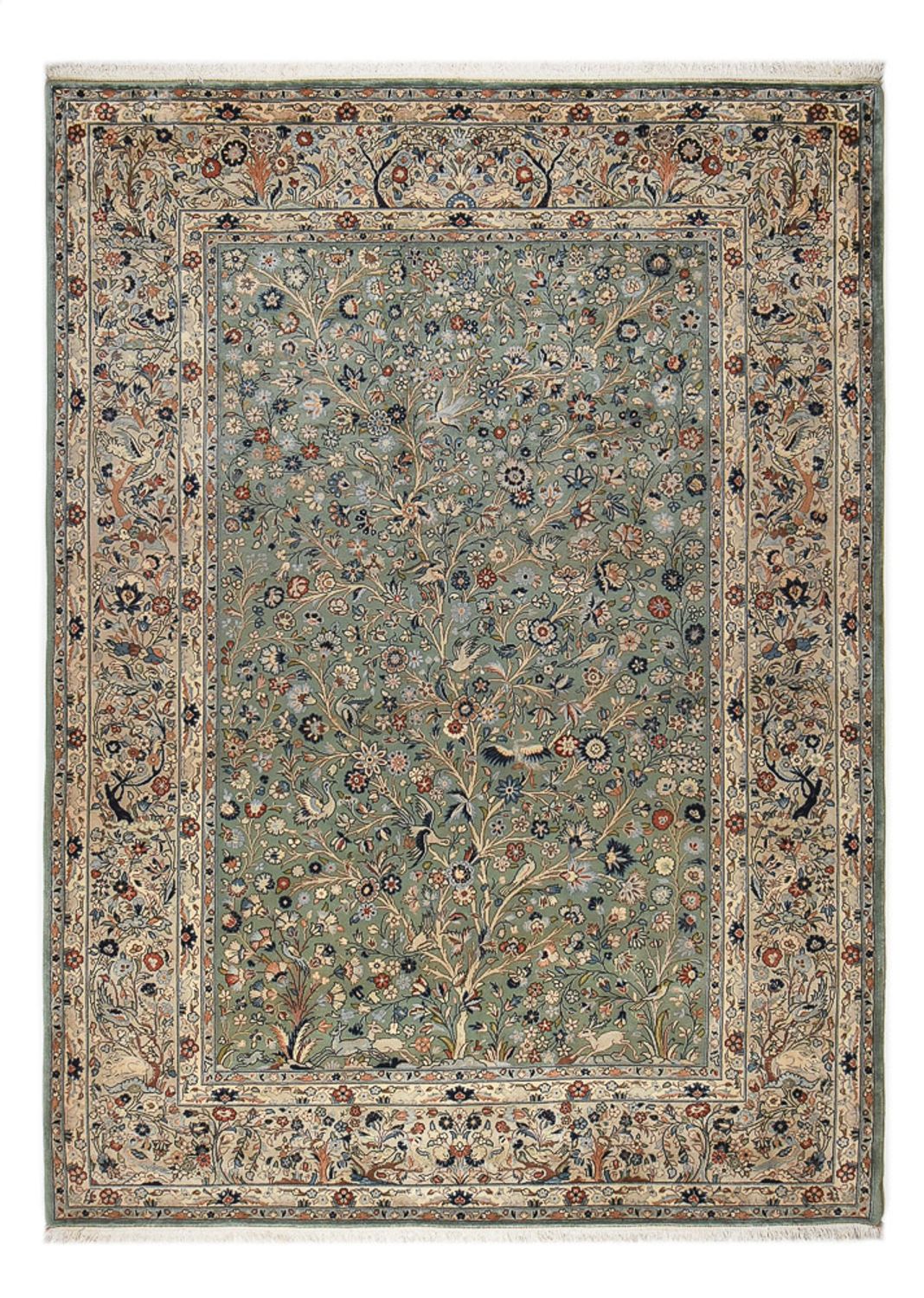 Persisk tæppe - Keshan - 340 x 250 cm - sand