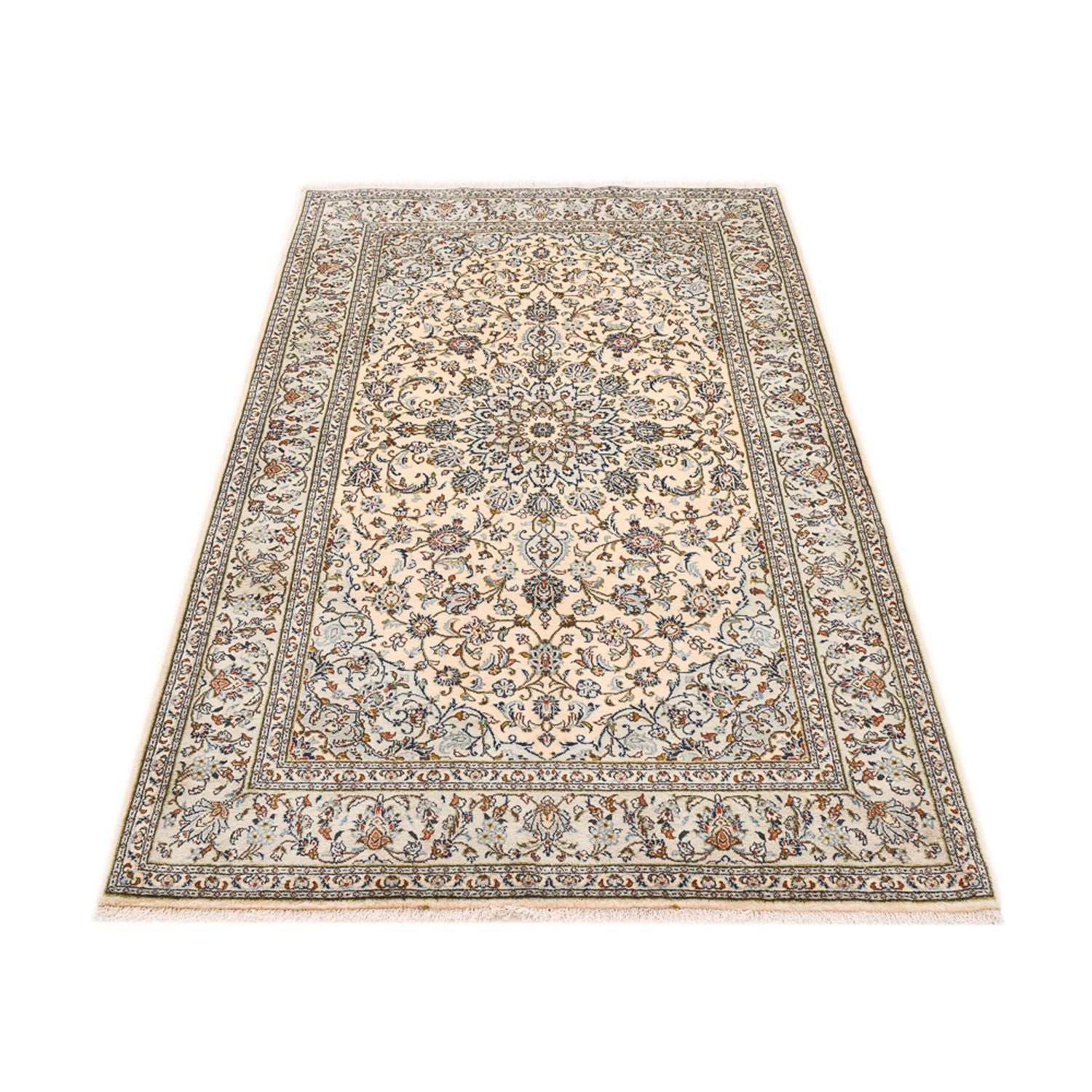 Persisk tæppe - Keshan - 223 x 139 cm - creme