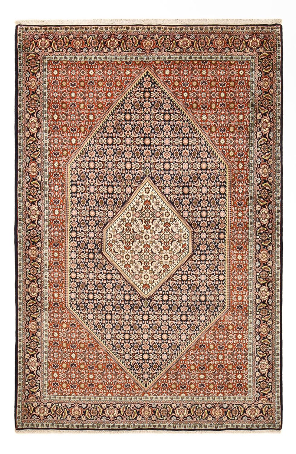 Persisk tæppe - Bijar - 258 x 166 cm - rust