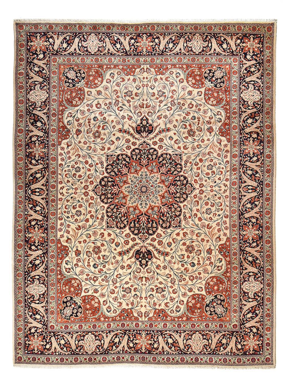 Persisk tæppe - Keshan - 403 x 299 cm - beige