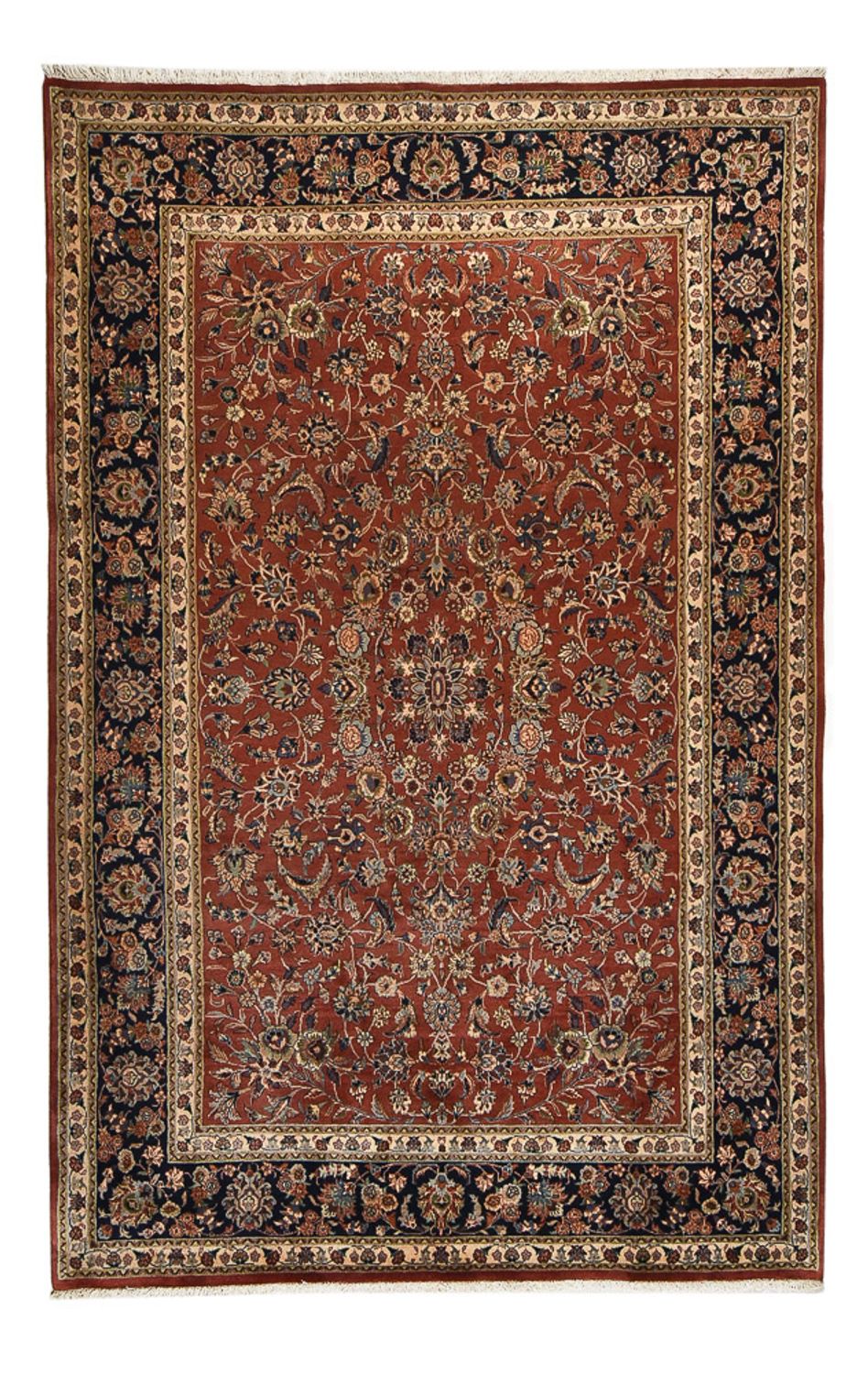Persisk tæppe - Nomadisk - 296 x 194 cm - mørkerød