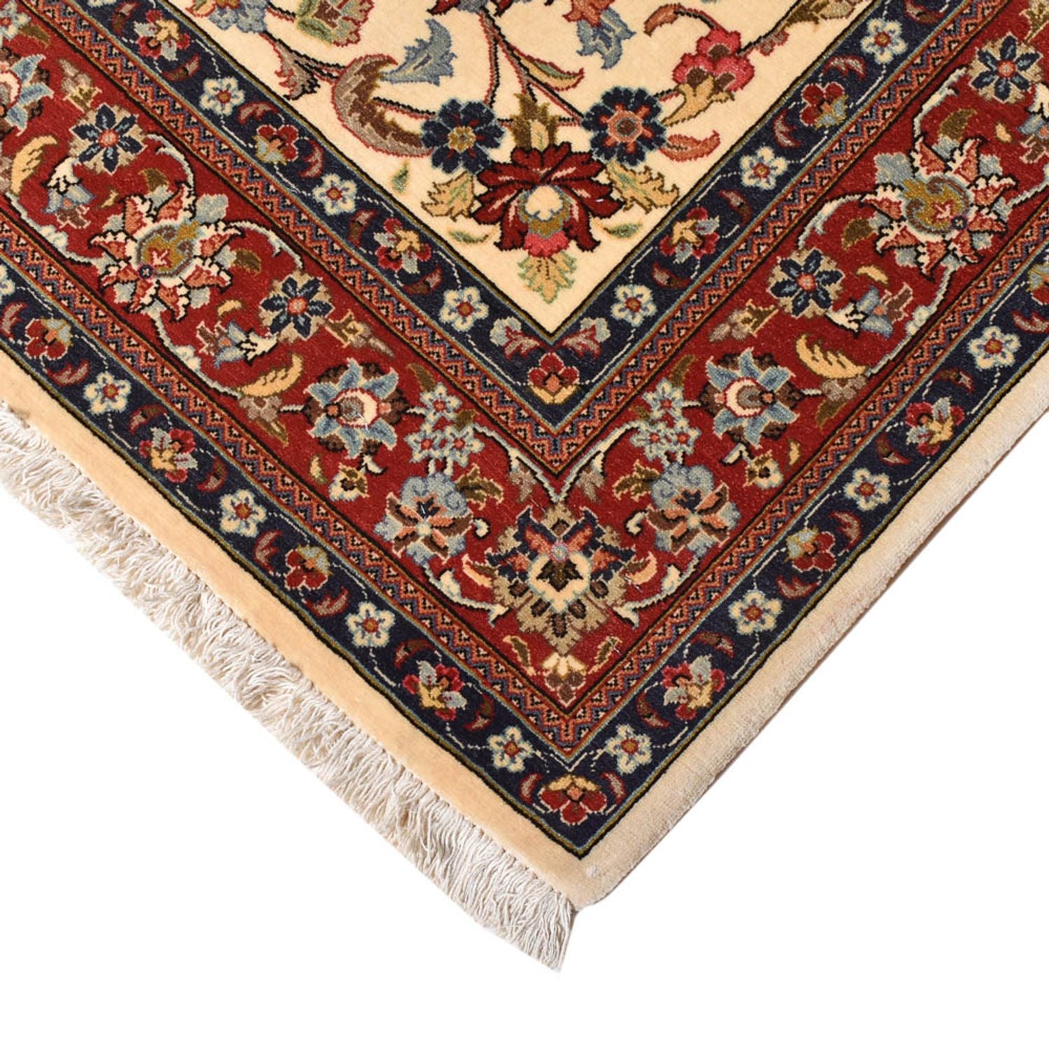 Persisk tæppe - Ghom - Royal - 202 x 131 cm - lys beige