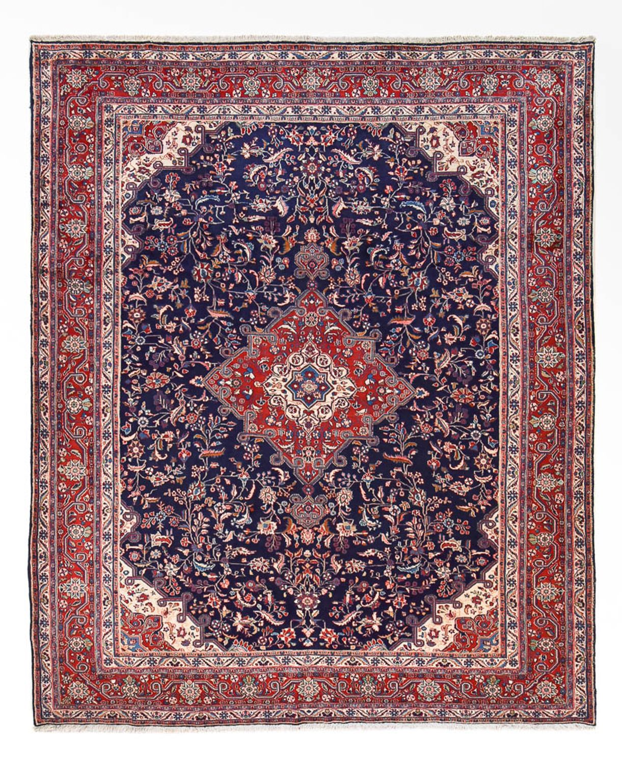 Persisk tæppe - Classic - 377 x 305 cm - mørkeblå