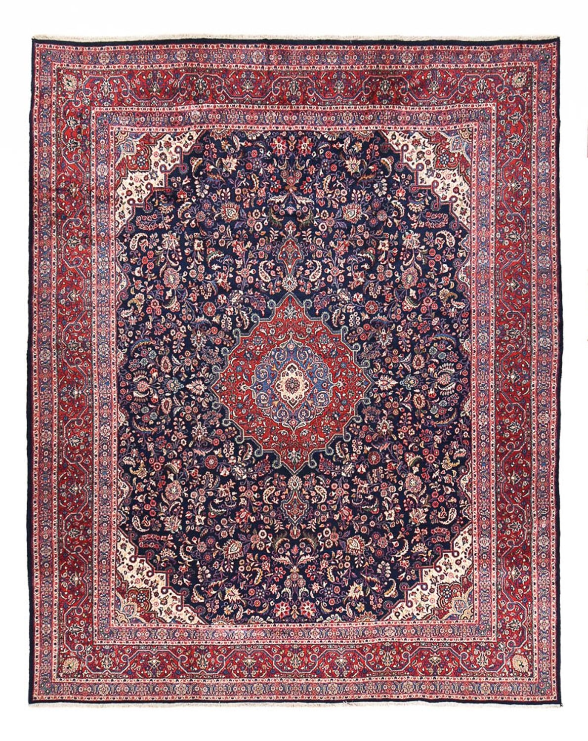 Persisk tæppe - Classic - 438 x 352 cm - mørkerød