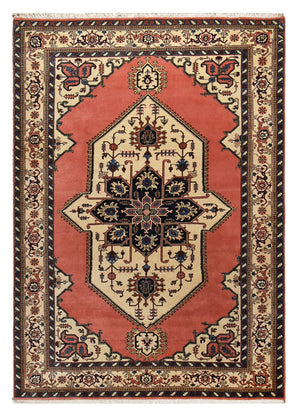 Persisk tæppe - Nomadisk - 280 x 197 cm - lysrød