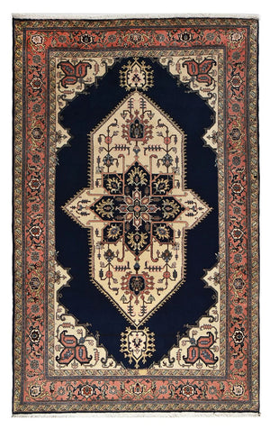 Persisk tæppe - Nomadisk - 297 x 187 cm - mørkeblå
