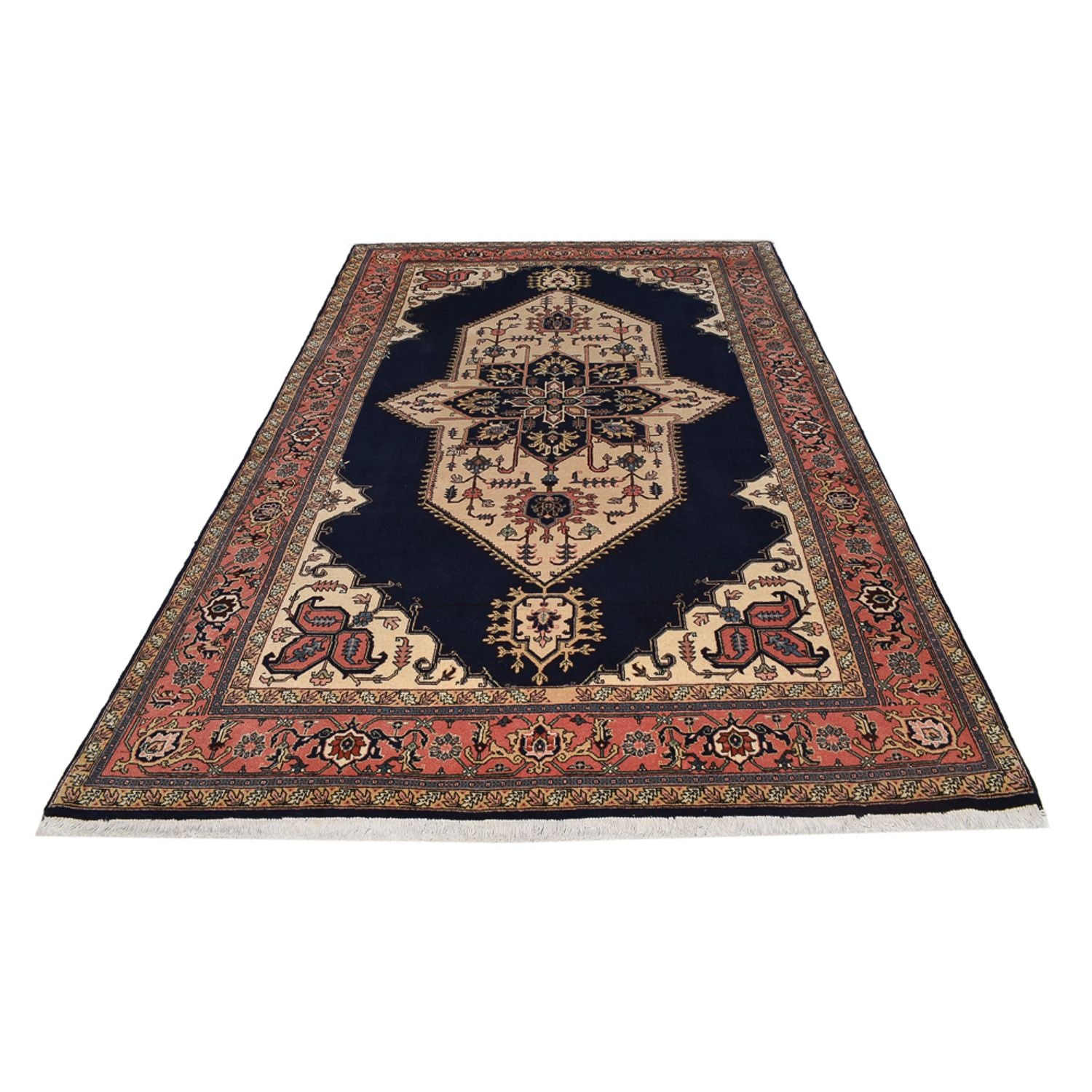 Persisk tæppe - Nomadisk - 297 x 187 cm - mørkeblå