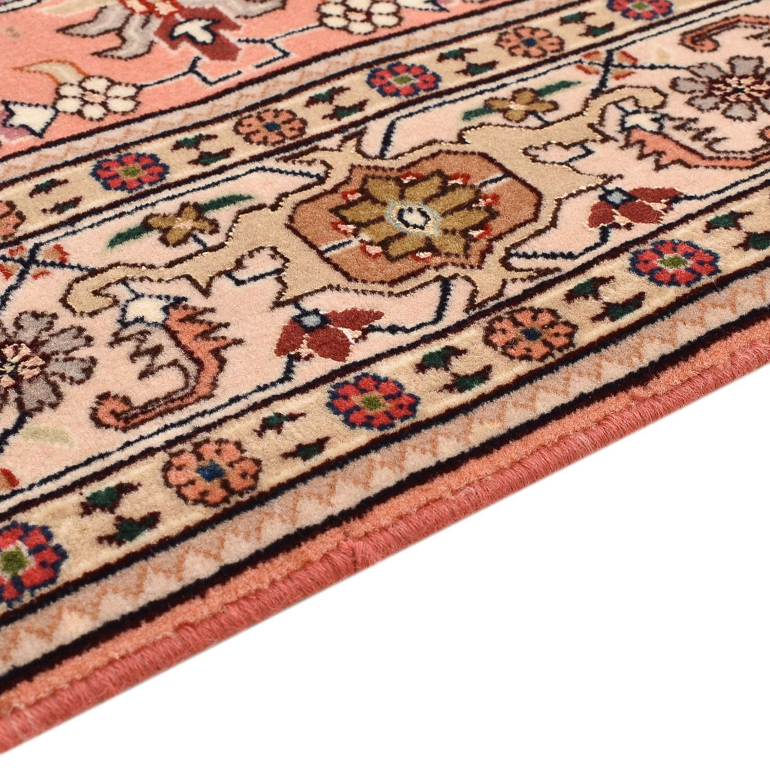 Persisk tæppe - Tabriz - Royal - 159 x 106 cm - lysrød