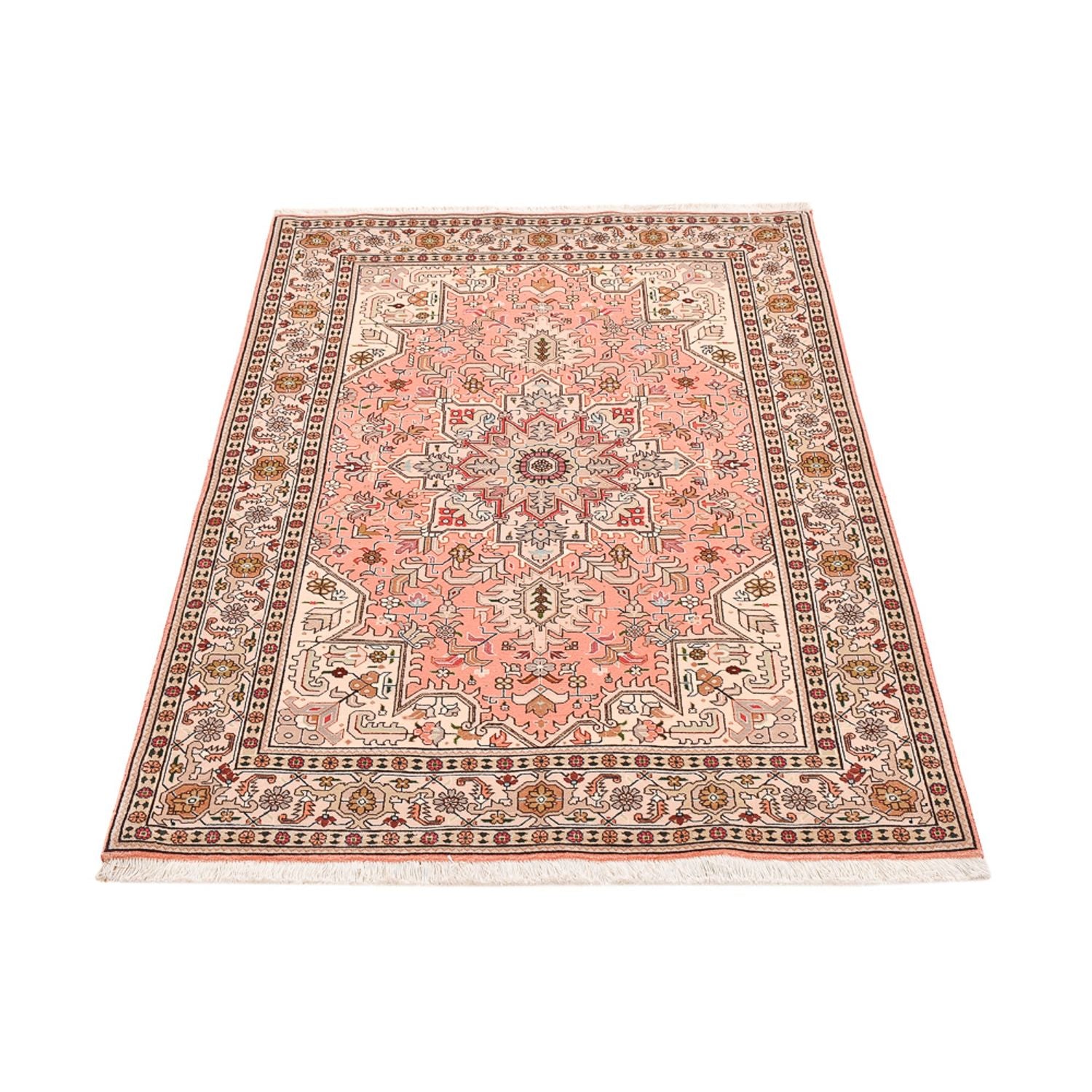 Persisk tæppe - Tabriz - Royal - 159 x 106 cm - lysrød