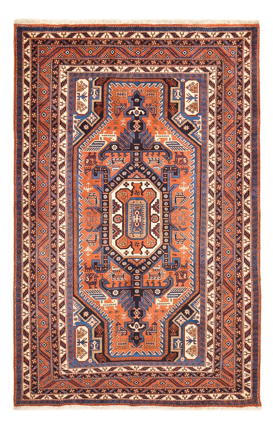 Persisk tæppe - Nomadisk - 267 x 175 cm - rust