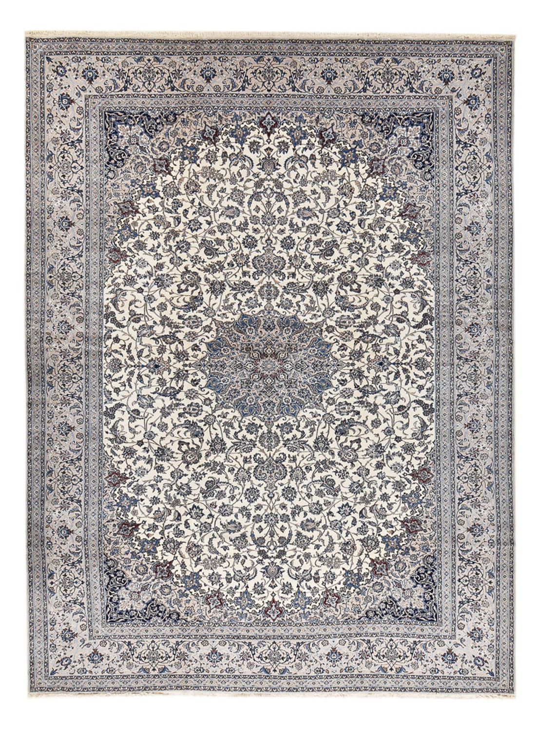 Persisk tæppe - Nain - Premium - 485 x 350 cm - creme