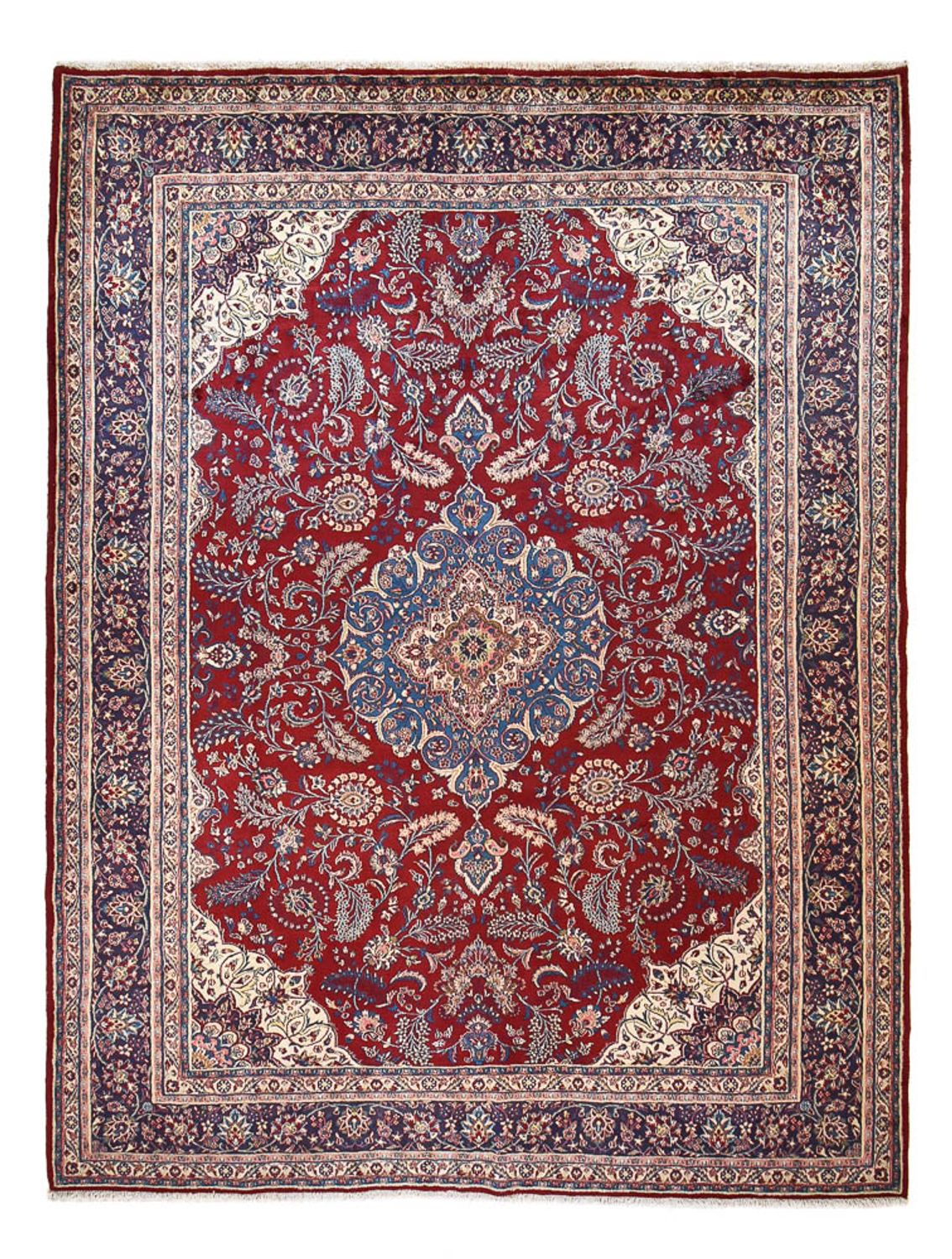Persisk tæppe - Classic - 407 x 307 cm - mørkerød