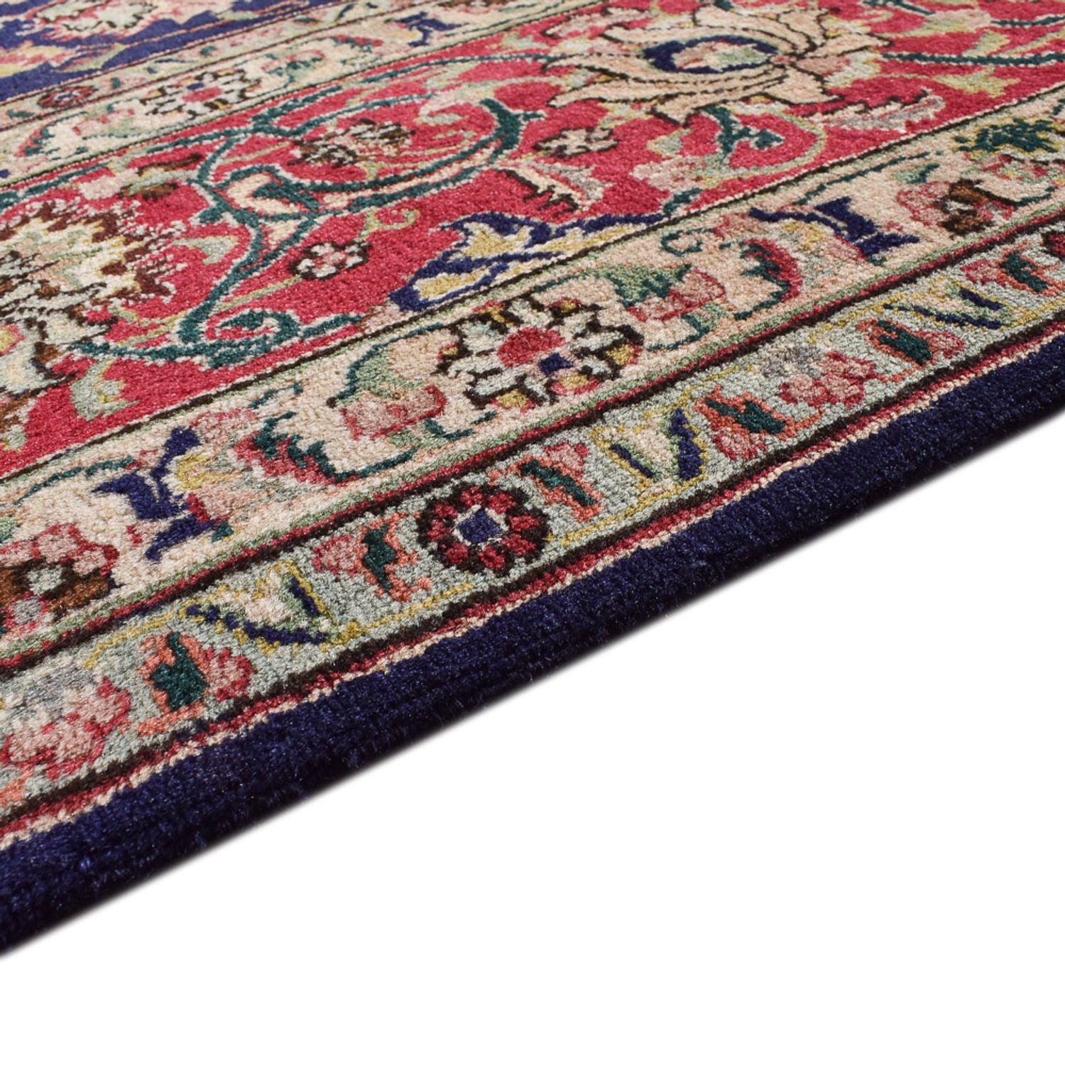 Persisk tæppe - Tabriz - Royal - 400 x 300 cm - mørkeblå
