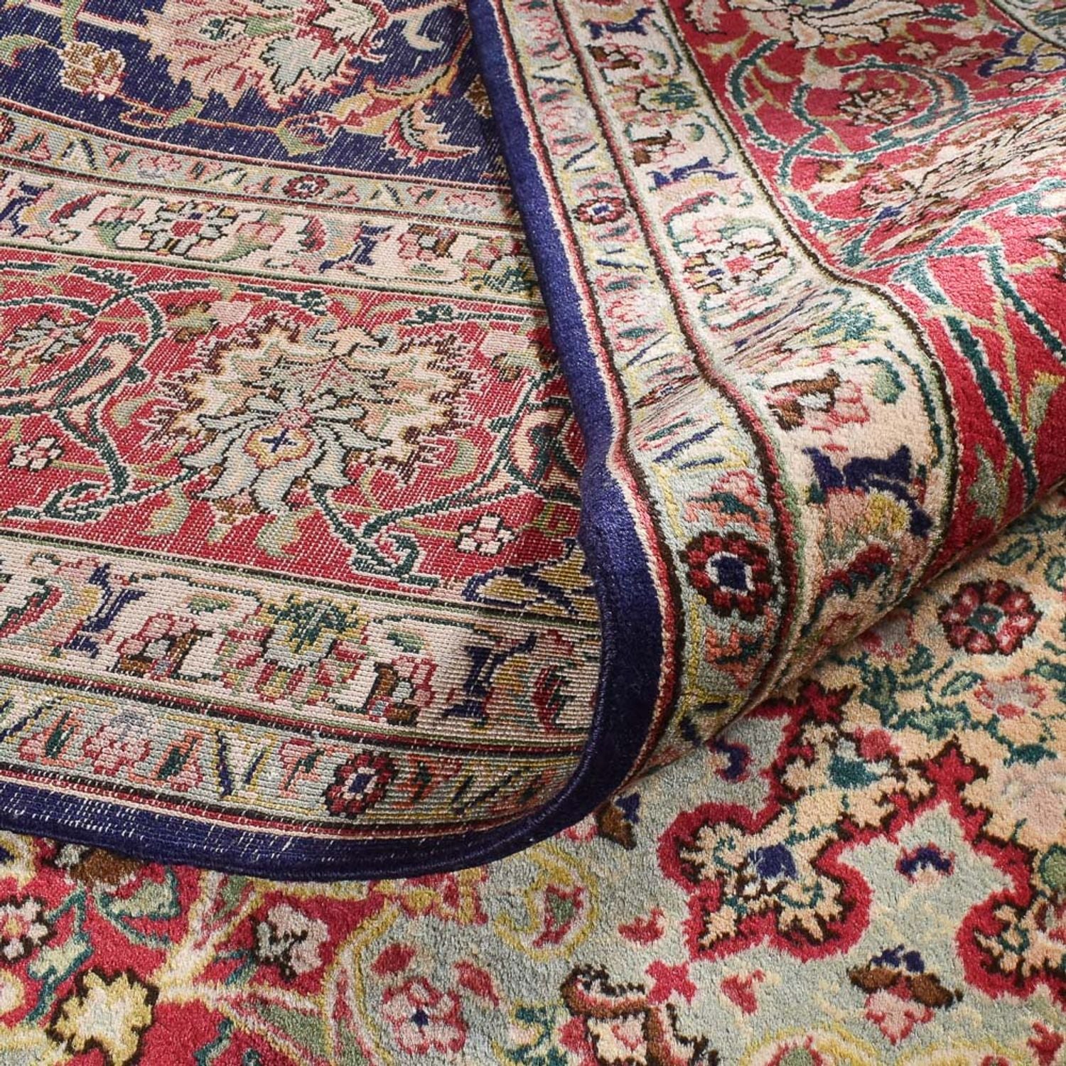 Persisk tæppe - Tabriz - Royal - 400 x 300 cm - mørkeblå