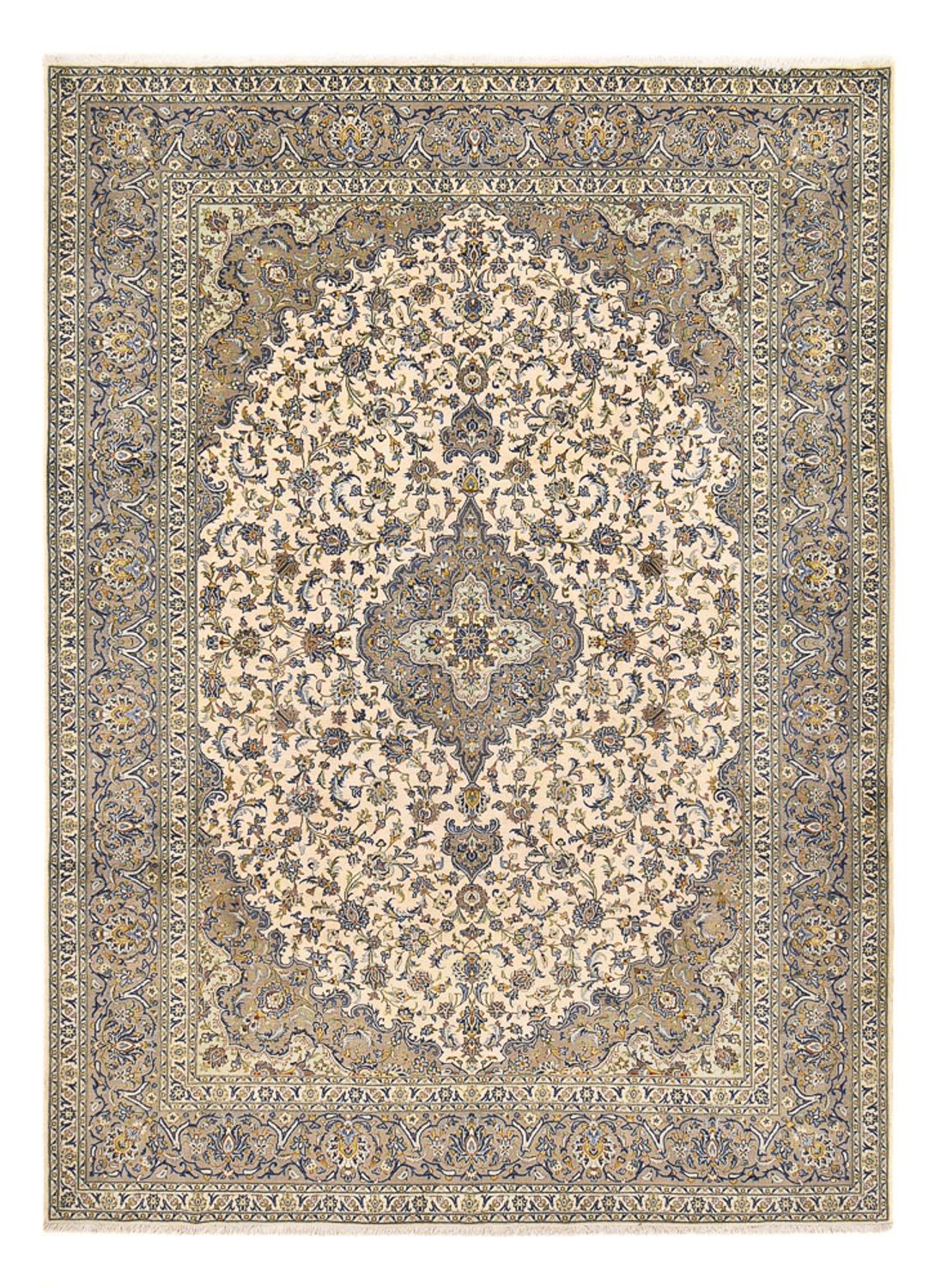 Persisk tæppe - Keshan - 380 x 274 cm - sand