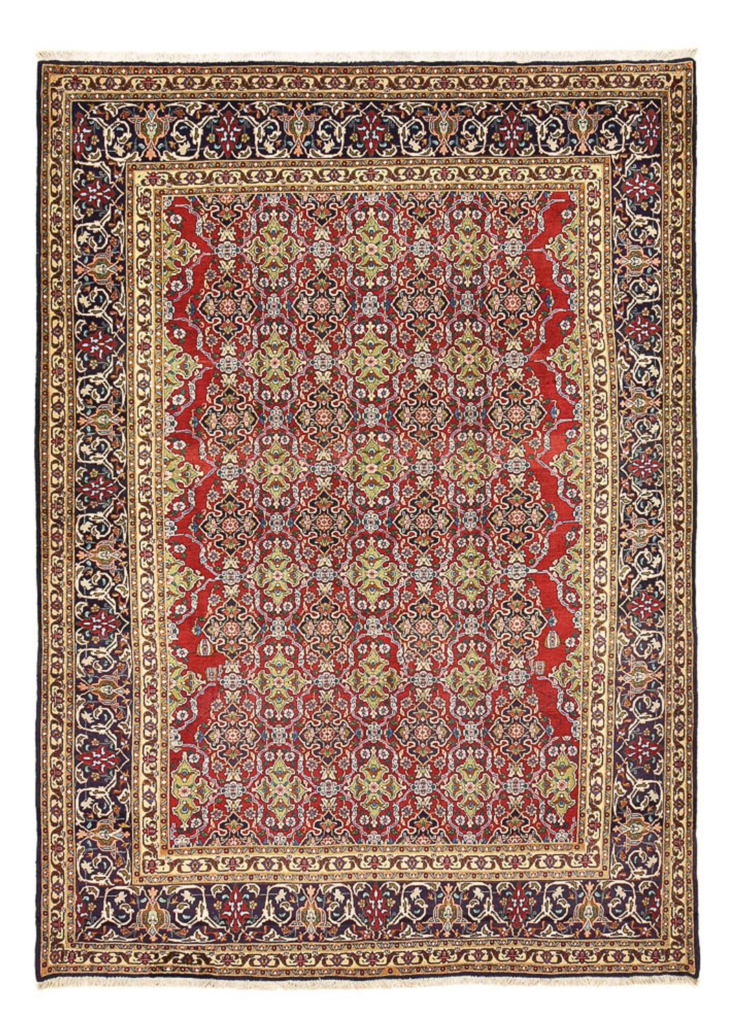 Persisk tæppe - Tabriz - Royal - 351 x 248 cm - lysrød