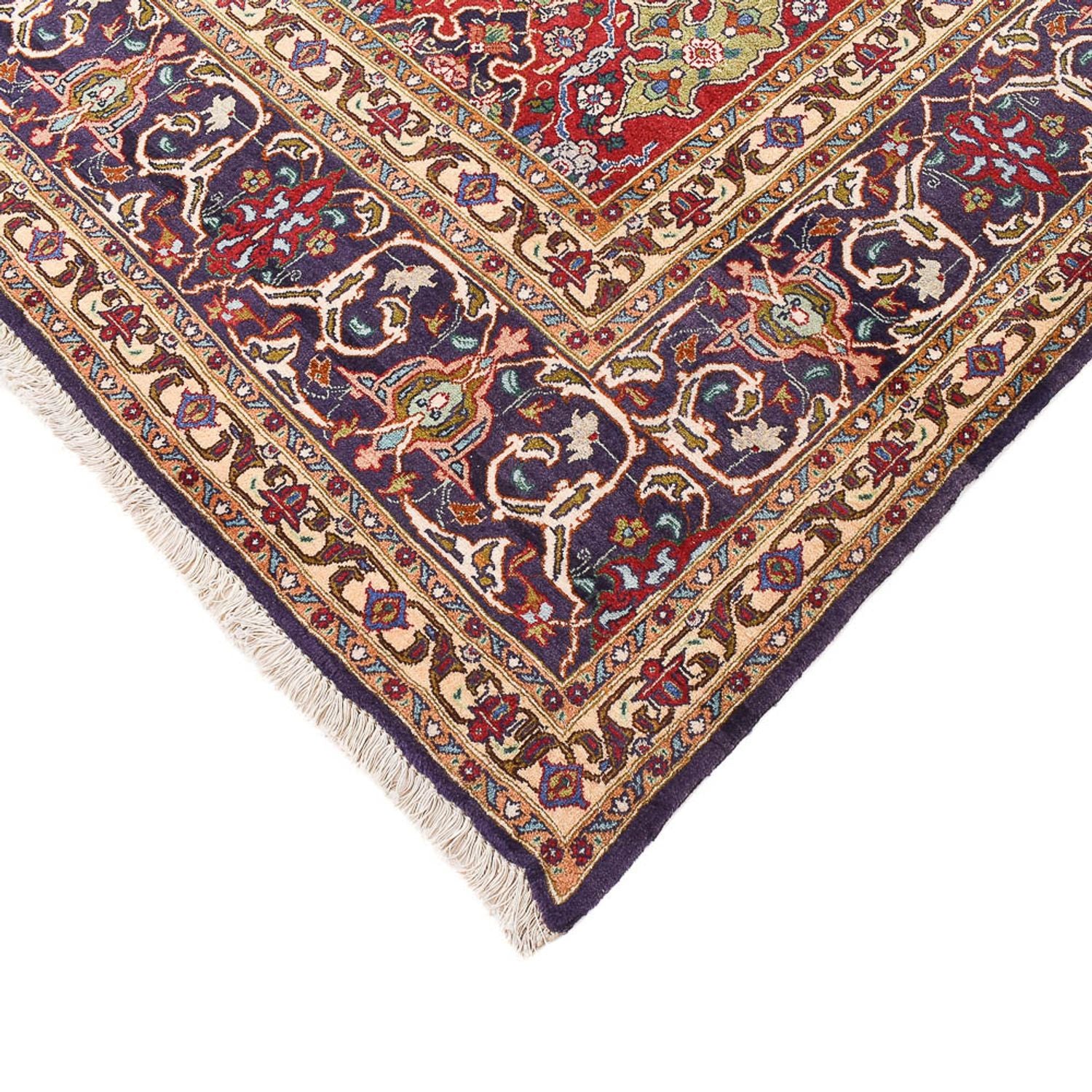 Persisk tæppe - Tabriz - Royal - 351 x 248 cm - lysrød