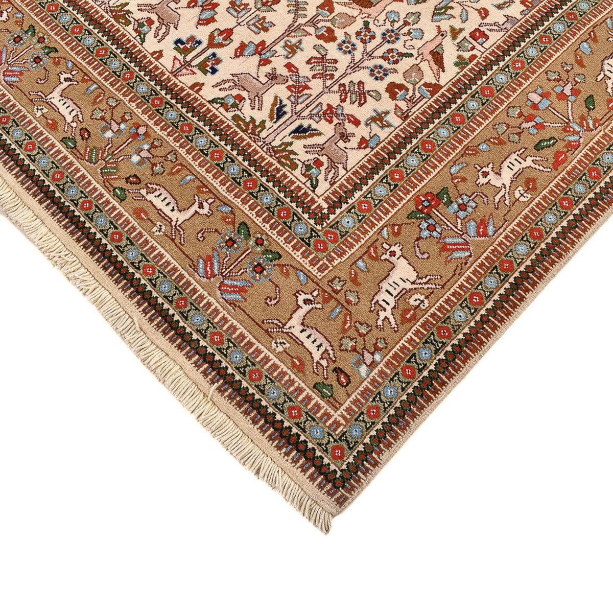 Persisk tæppe - Classic firkantet  - 200 x 200 cm - creme