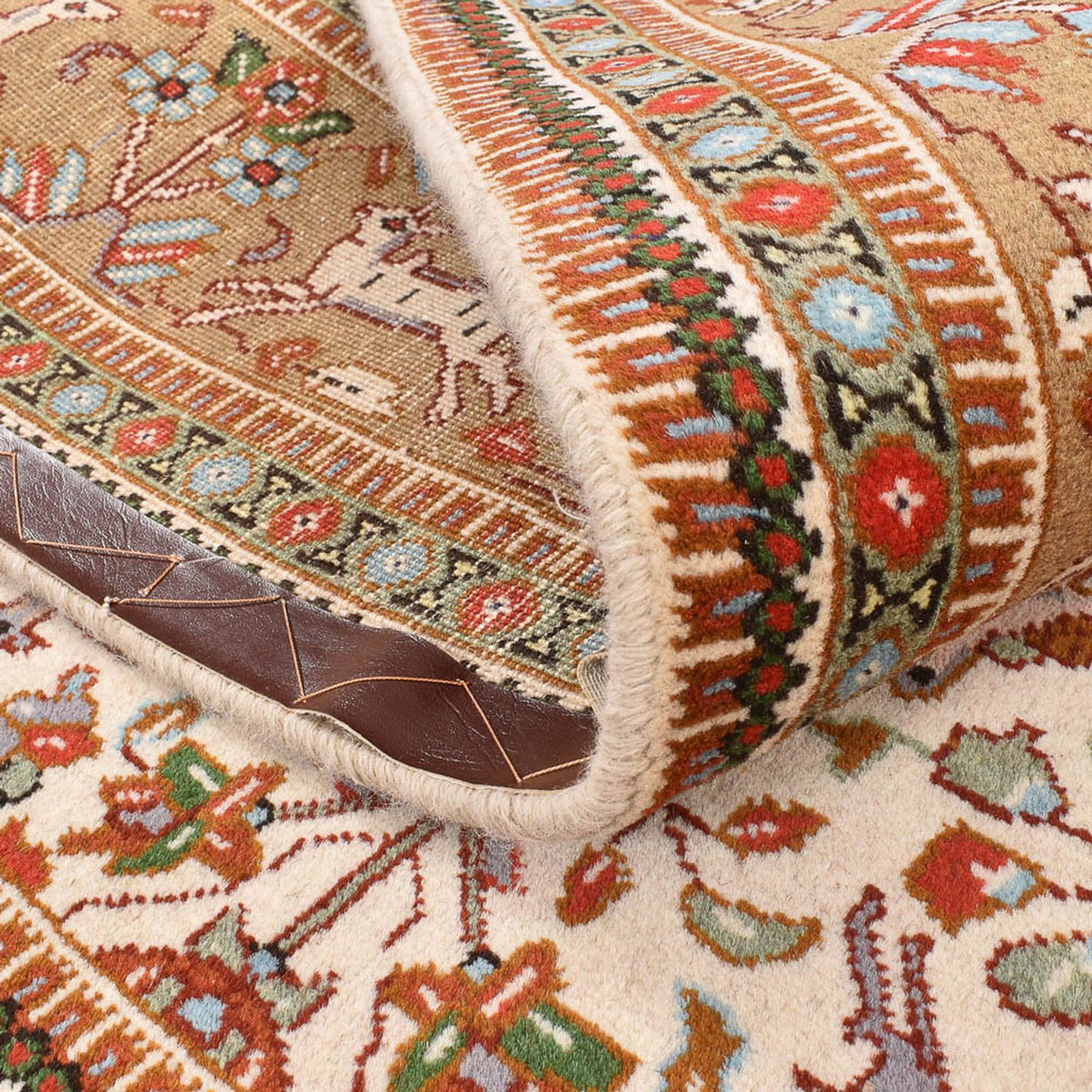 Persisk tæppe - Classic firkantet  - 200 x 200 cm - creme