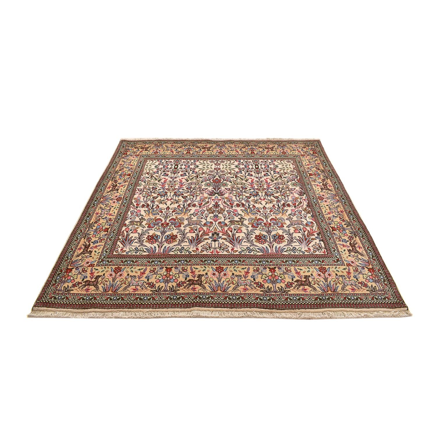 Persisk tæppe - Classic firkantet  - 212 x 205 cm - creme