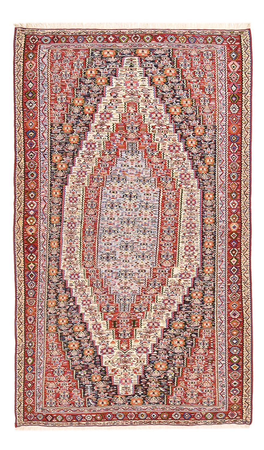 Kelim-tæppe - orientalsk - 237 x 144 cm - terrakotta