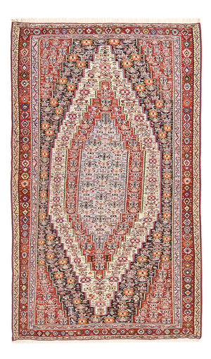Kelim-tæppe - orientalsk - 237 x 144 cm - terrakotta