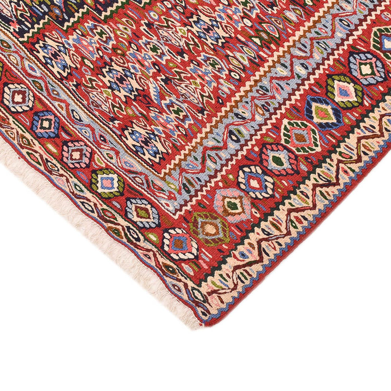 Kelim-tæppe - orientalsk - 237 x 144 cm - terrakotta