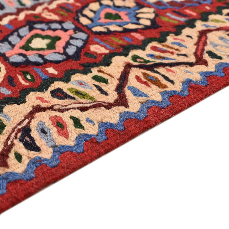 Kelim-tæppe - orientalsk - 237 x 144 cm - terrakotta