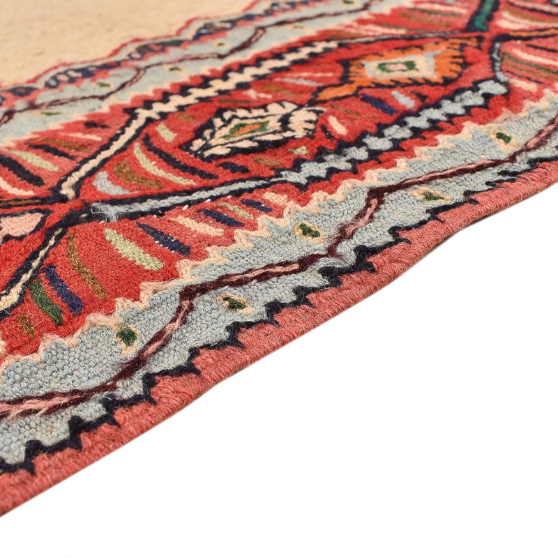 Kelim-tæppe - orientalsk - 242 x 155 cm - beige