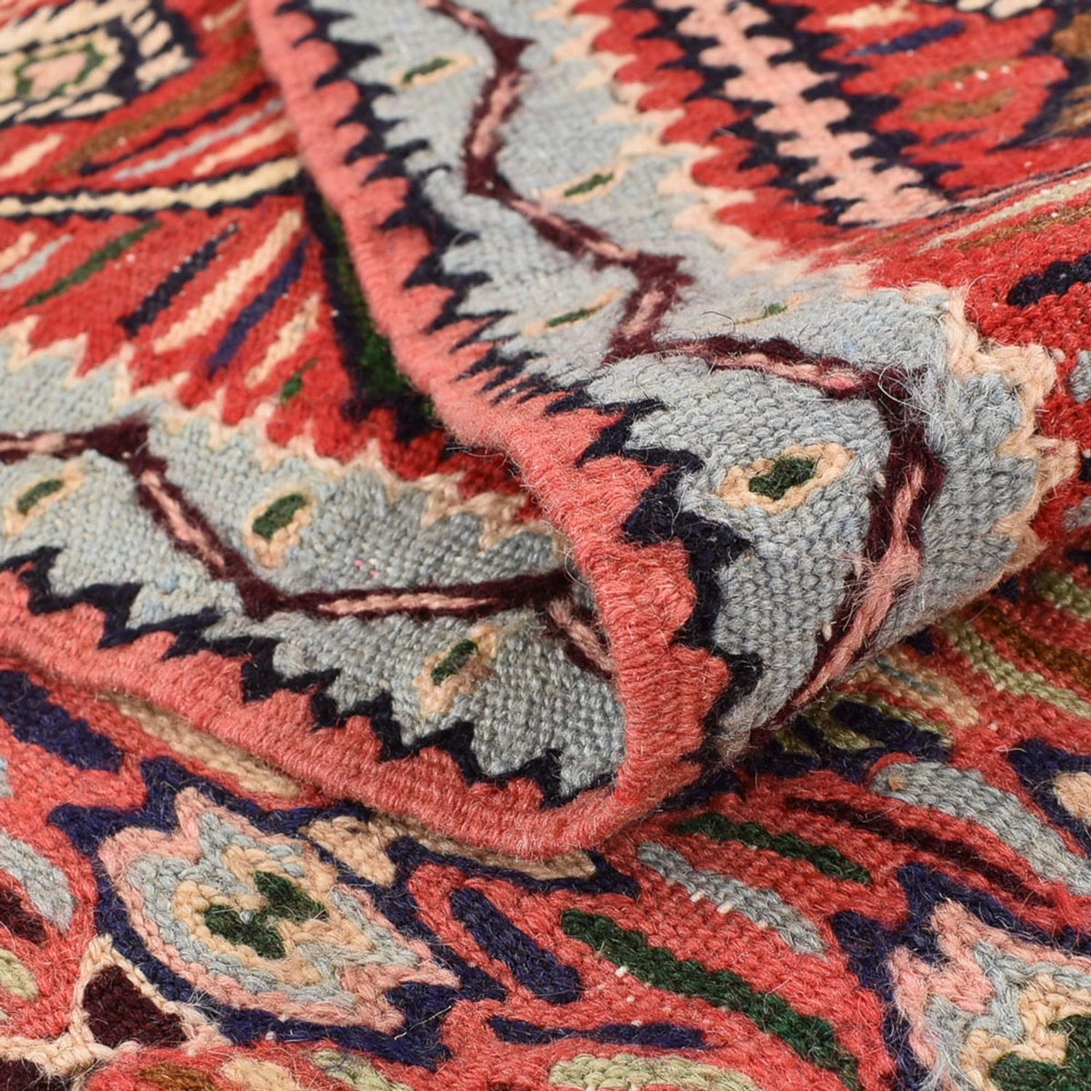 Kelim-tæppe - orientalsk - 242 x 155 cm - beige