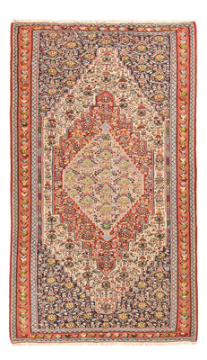 Kelim-tæppe - orientalsk - 255 x 143 cm - mørk beige