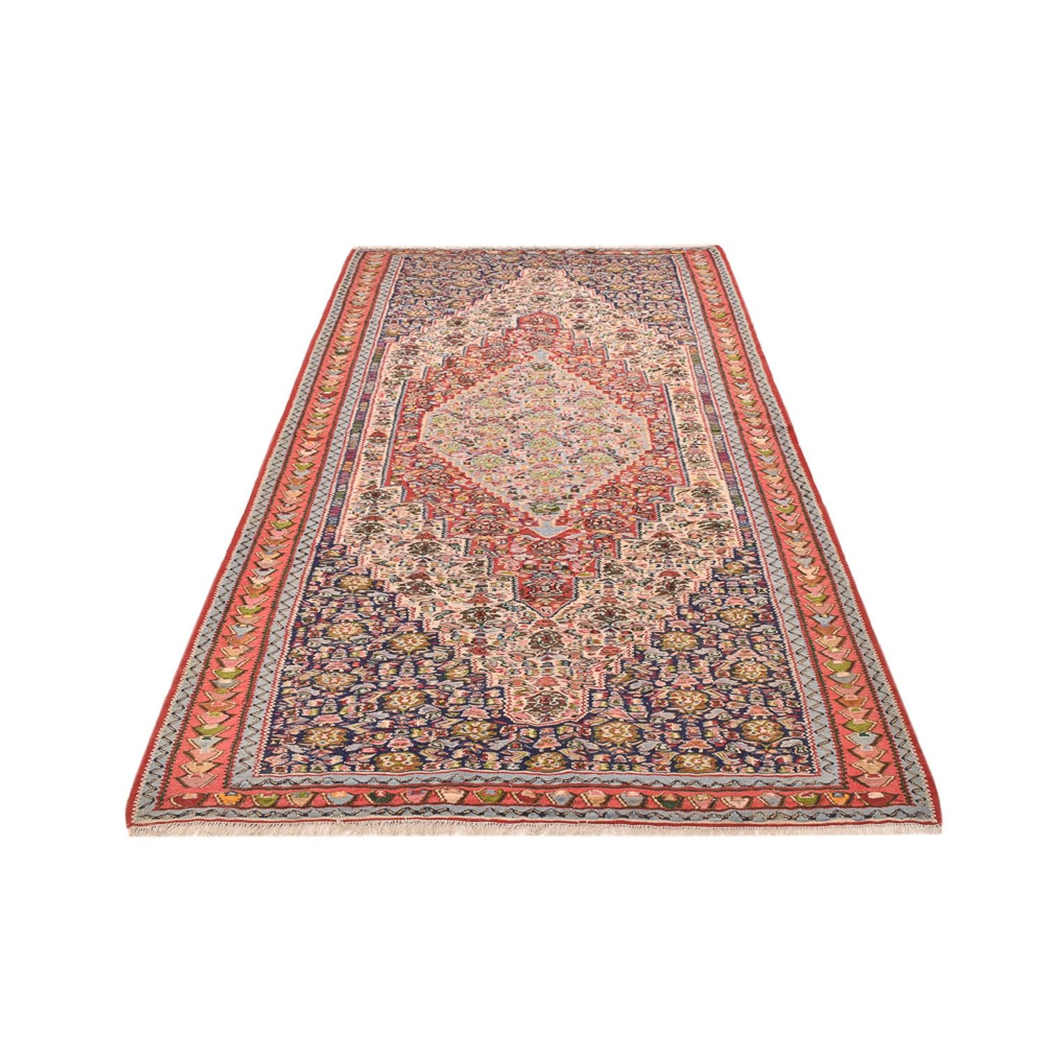 Kelim-tæppe - orientalsk - 255 x 143 cm - mørk beige