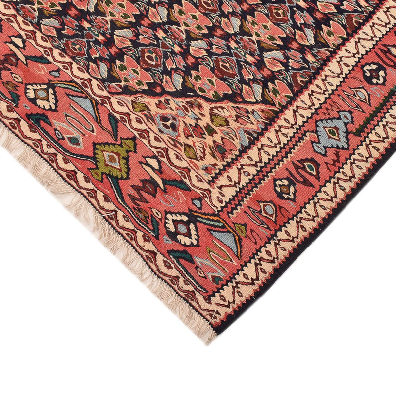 Kelim-tæppe - orientalsk - 238 x 132 cm - mørk beige