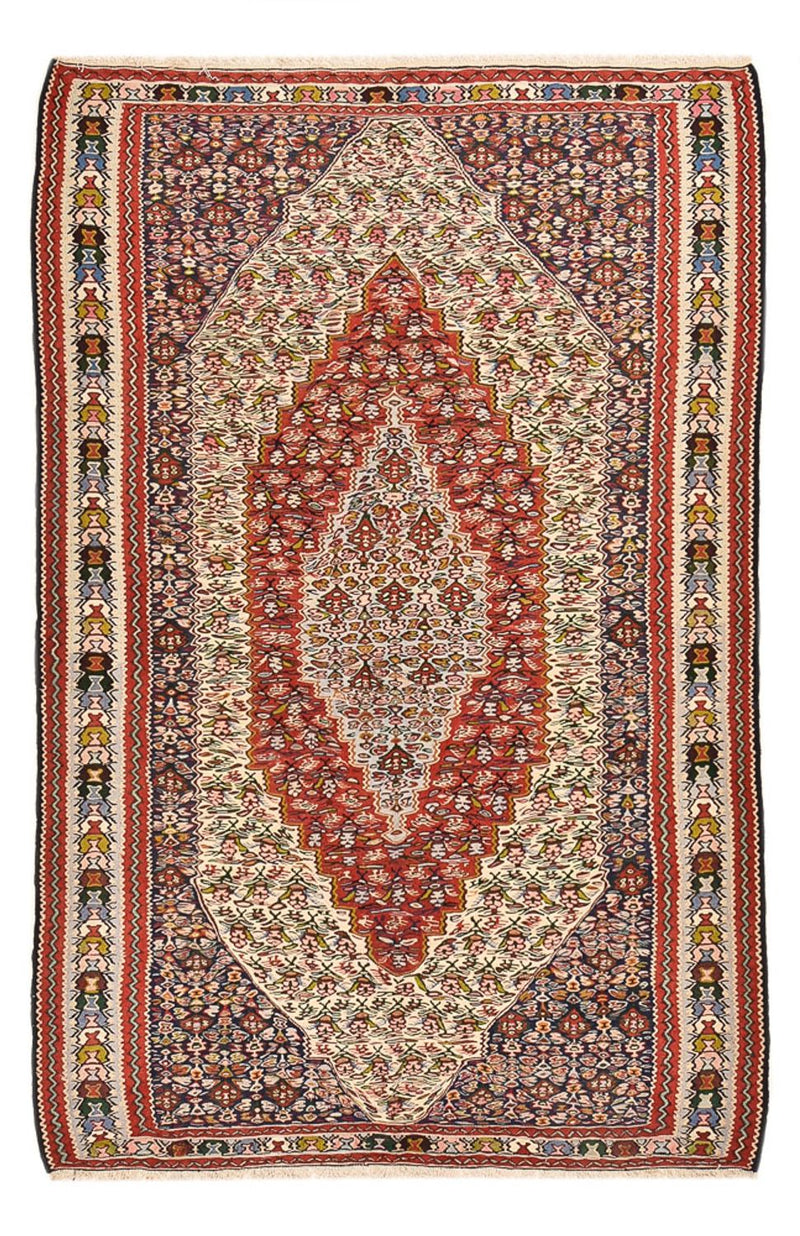 Kelim-tæppe - orientalsk - 232 x 157 cm - brun