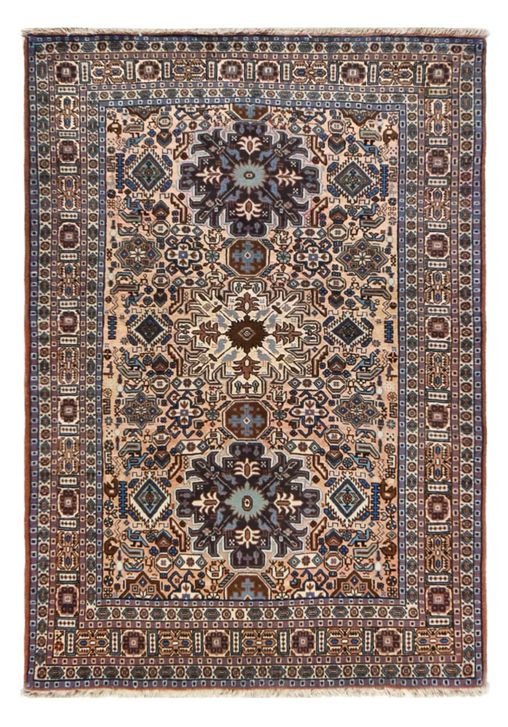 Persisk tæppe - Nomadisk - 200 x 136 cm - mørkegrå