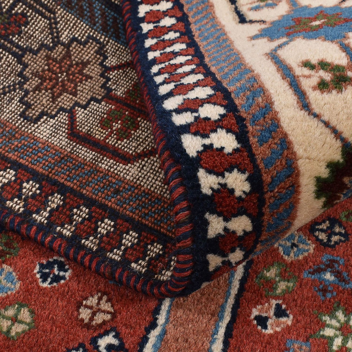 Løber Persisk tæppe - Nomadisk - 220 x 92 cm - flerfarvet