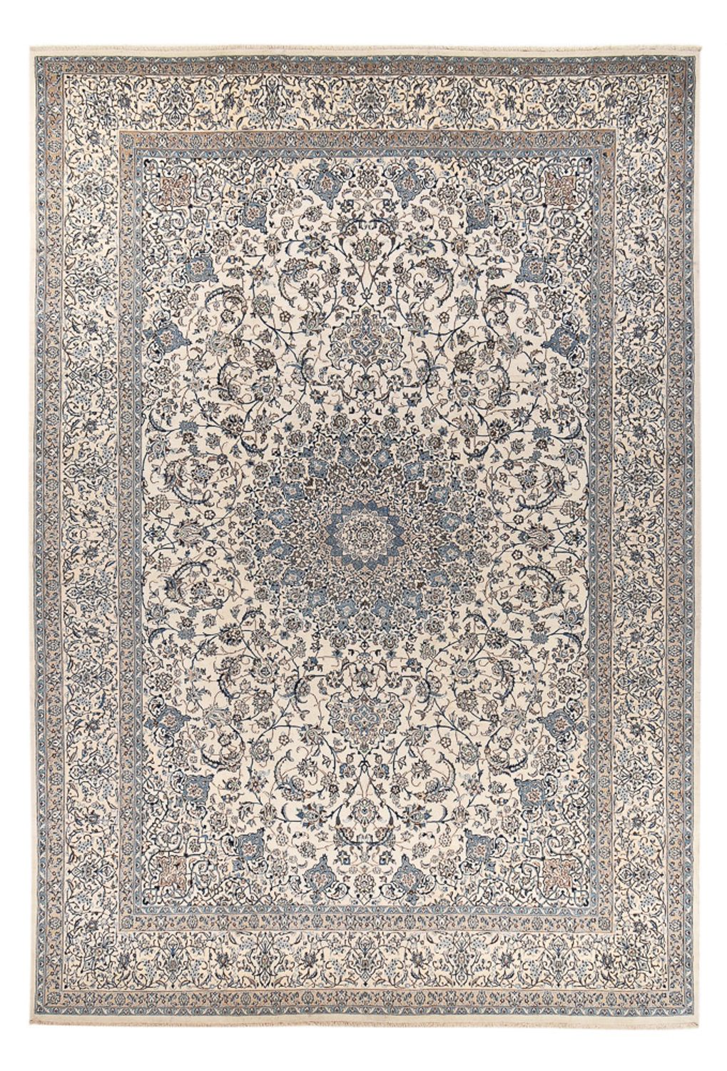 Persisk tæppe - Nain - Royal - 605 x 403 cm - creme