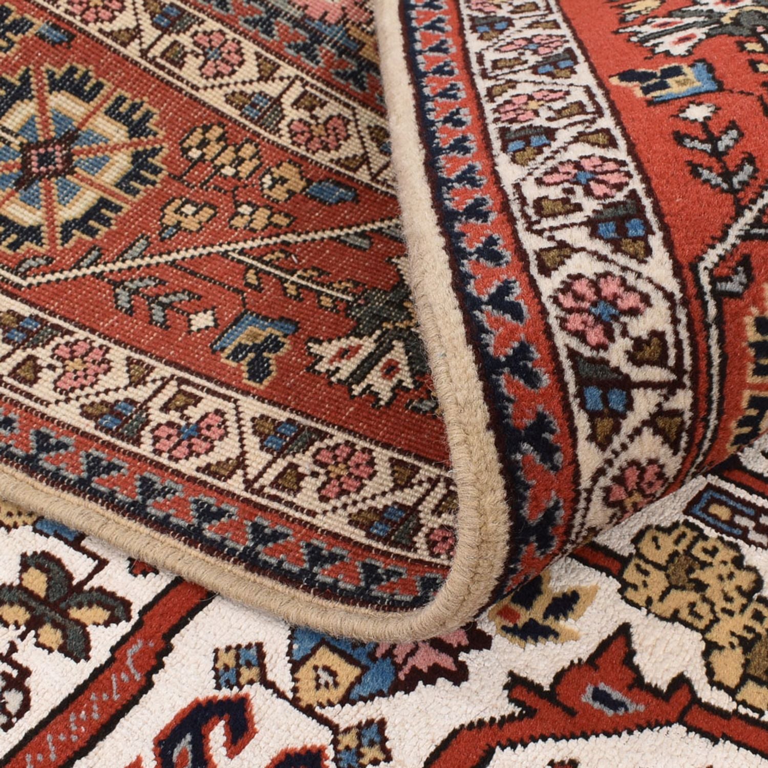 Persisk tæppe - Nomadisk - 244 x 150 cm - lysrød