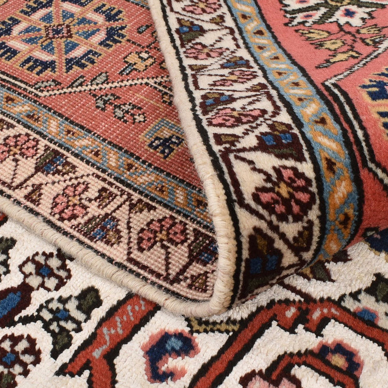 Persisk tæppe - Nomadisk - 230 x 145 cm - lysrød