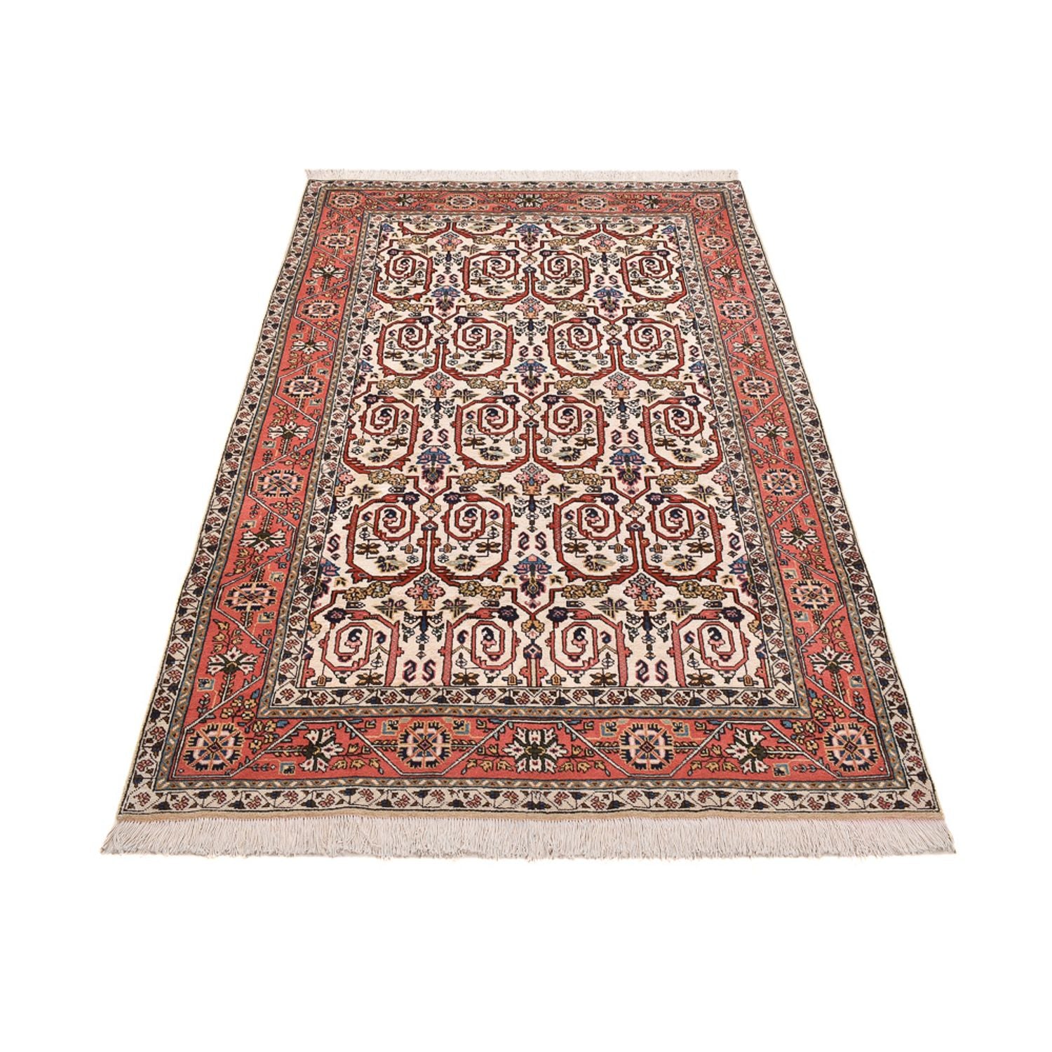 Persisk tæppe - Nomadisk - 230 x 145 cm - lysrød