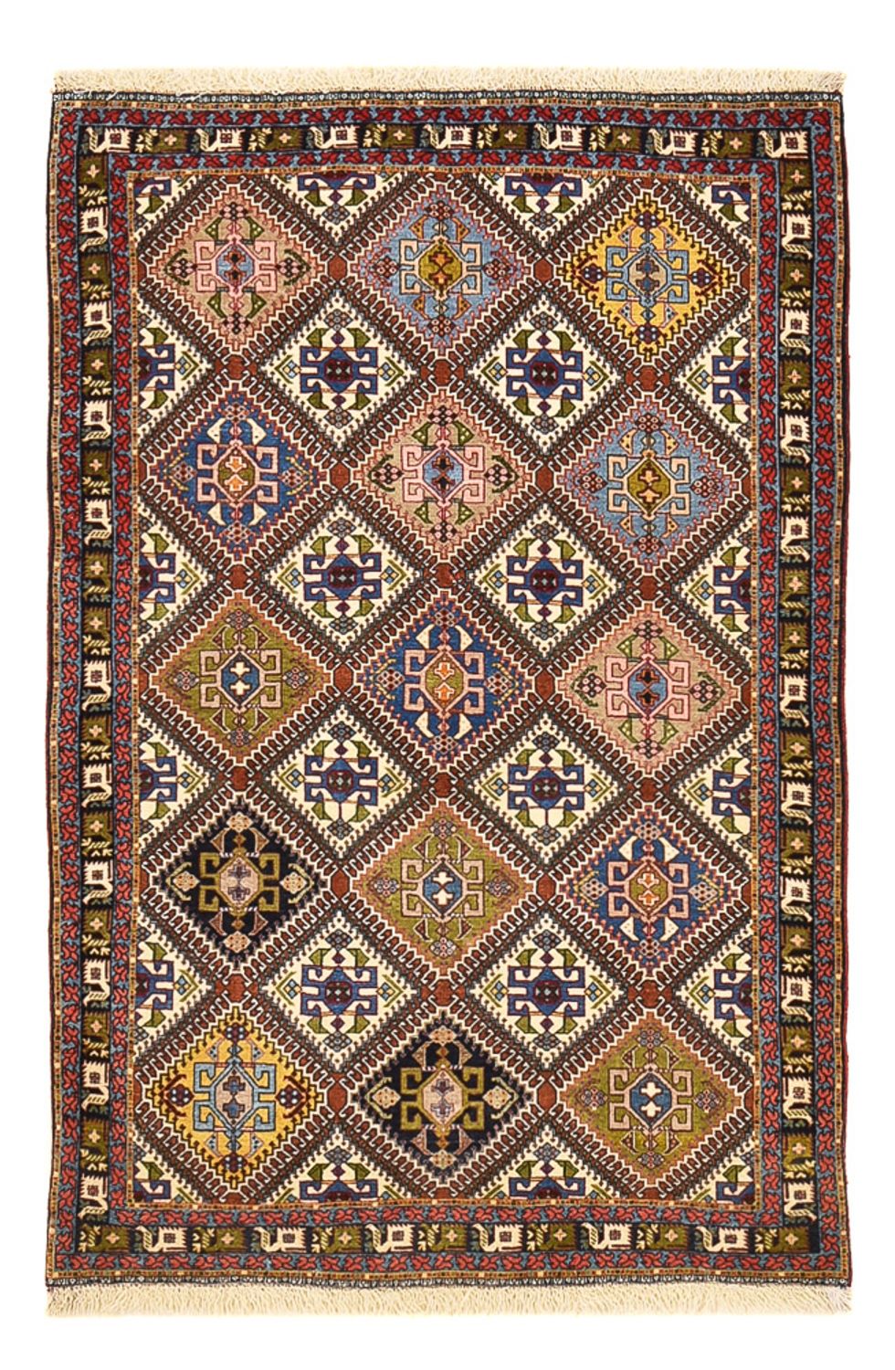 Gabbeh-tæppe - Kashkuli Persisk - 144 x 97 cm - flerfarvet